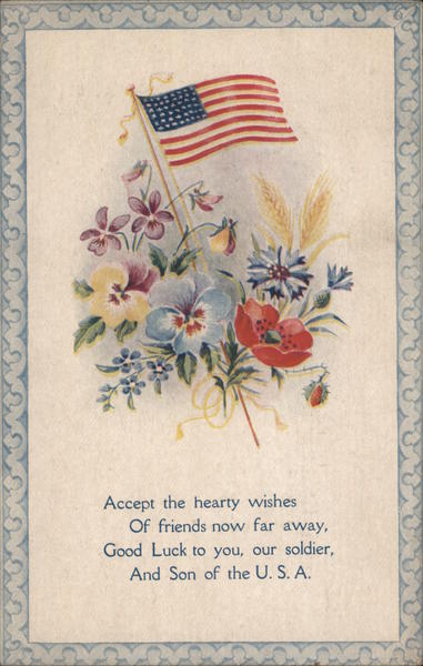 Flag and Flowers Patriotic