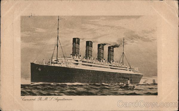 Cunard RMS Aquitania Cruise Ships