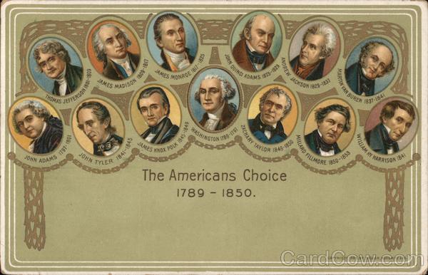 The Americans Choice - Oval Portraits of Presidents