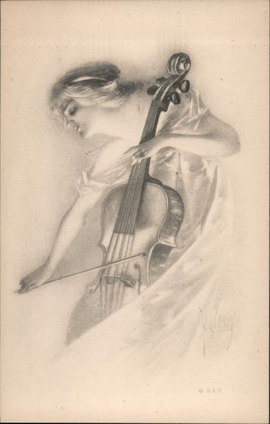 A Woman Playing the Cello Women