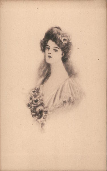 A woman with a low cut dress with a smile Women