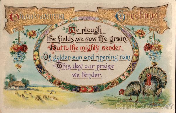 Thanksgiving Greetings Turkeys