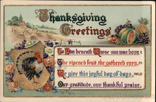 Thanksgivings Greetings Turkeys