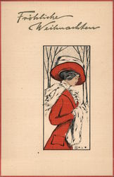 Fröhliche Weihnachten Christmas Postcard Postcard Postcard