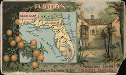Arbuckles' Coffee Collector's Card, State of Florida Trade Card