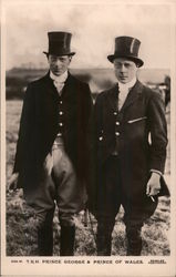 T.R.H. Prince George & Prince Wales Postcard