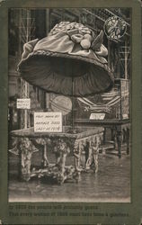 Hat Worn By Average Sized Lady in 1909 Postcard