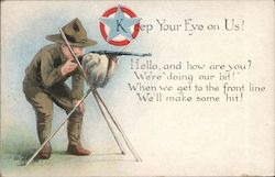 Keep Your Eye on Us! Postcard