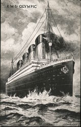 R.M.S Olympic Postcard
