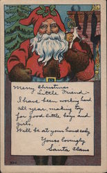 A Note from Santa Claus Postcard