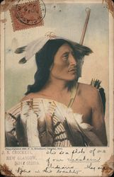 Native American man Postcard