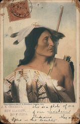 Native American man Native Americana Postcard Postcard Postcard