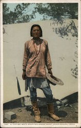 Al-Che-Say White Mountain Apache Scout Under General Crook. Postcard