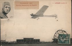 Hubert Latham Souvenir Des Grandes Manoeuvres de Picardie Aviators Postcard Postcard Postcard