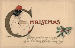 Christmas May you be as happy as a child this Christmas Day. Postcard