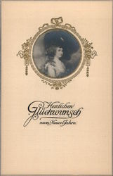 Herzlichen Glückwunsch zum Neuen Jahre Postcard