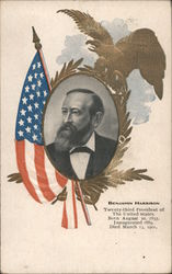 Benjamin Harrison, Twenty-third President of the United States. Postcard