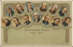 The Americans Choice - Oval Portraits of Presidents Postcard