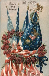 Honor the brave! 1861-1865 Postcard