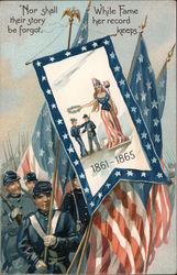 Nor Shall Their Story Be Forgot, While Fame Her Record Keeps Postcard