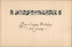 May a happy birthday be young Postcard