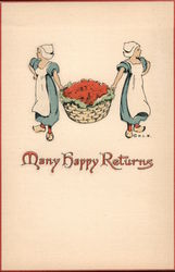 Many happy returns Greetings Postcard Postcard Postcard