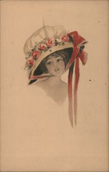 Portrait of a young woman Postcard