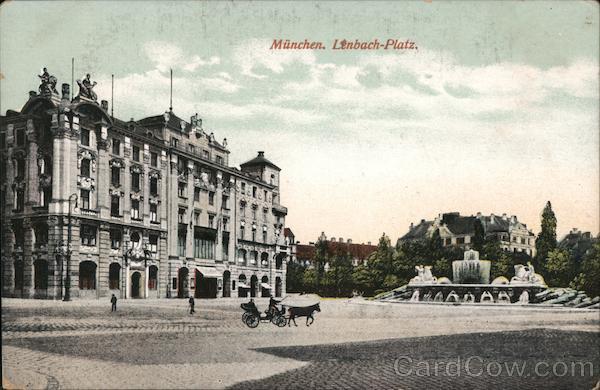 Muenchen. Lenbach-Platz. Munich Germany