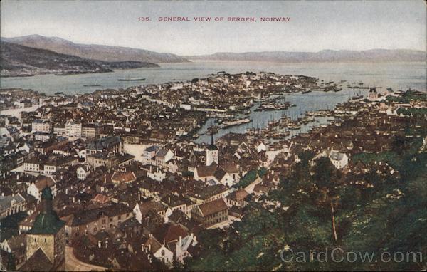 General View of Bergen Norway