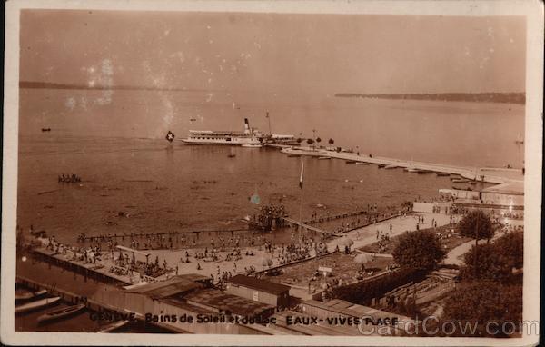 GENEVE Bains de Soleil et du Lac Geneva Switzerland