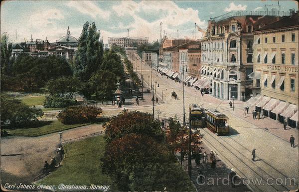 Carl Johan Street, Christiana, Norway