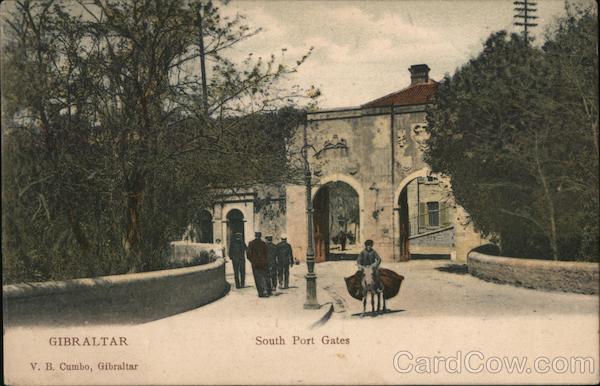 Gibraltar. South Port Gates. V.B. Cumbo, Gibraltar UK