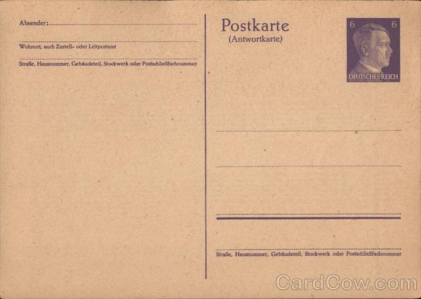 Postkarte (Antwortkarte) Germany