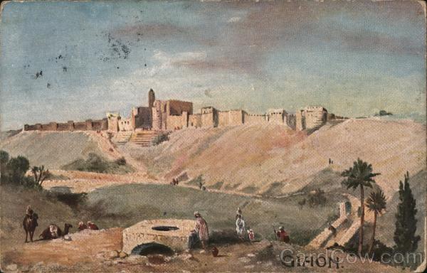 Gihon Jerusalem Palestine Middle East