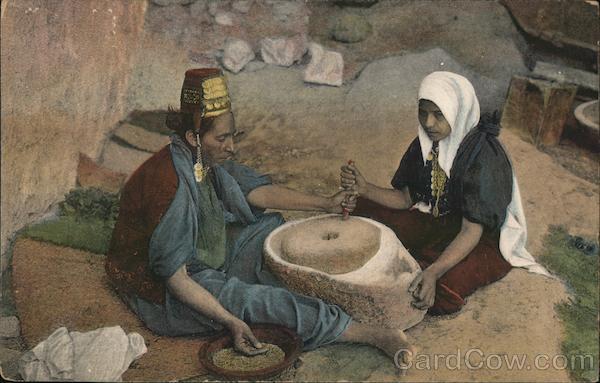 Jerusalem, Women at the Mill Israel Middle East