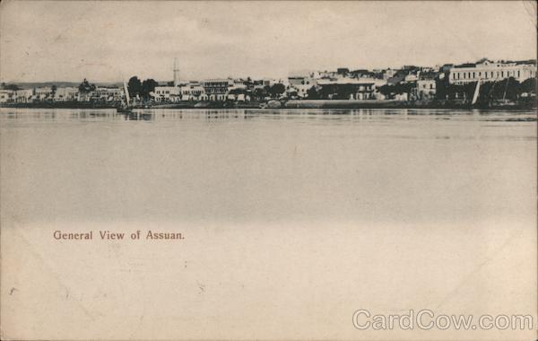 General view of Assuan Egypt Africa