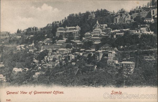 General View of Government Offices Simla India