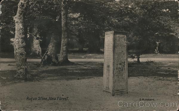 The Rufus Stone in New Forest UK