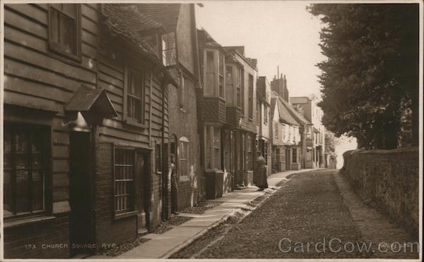View of Church Square Rye England Sussex