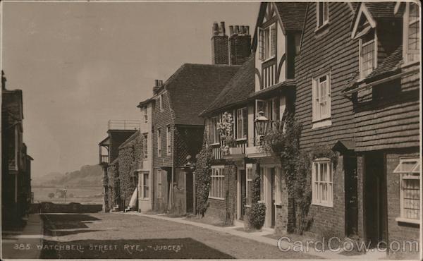 Watchbell Street Cobblestones Rye England Sussex