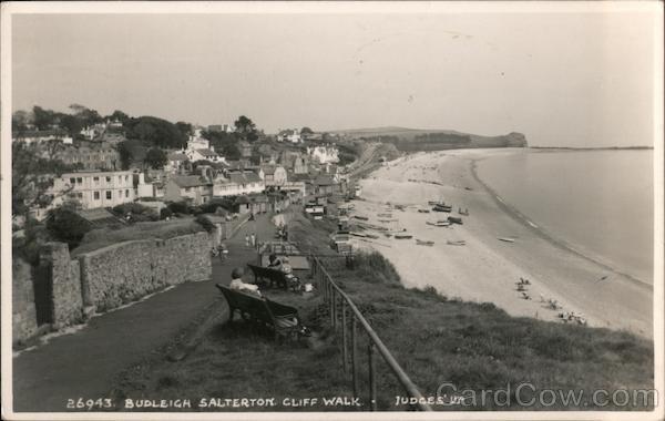Budleigh Salterton cliff walk UK