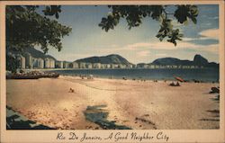 Rio de Janeiro, a Good Neighbor City Brazil Postcard Postcard Postcard