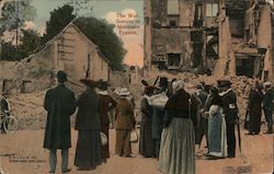 The war. Scenes in Northern France. Postcard