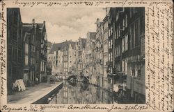 Oudezijds Achterburgwal - Red Light District Postcard