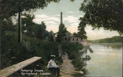 Pumping House, Springbank Postcard