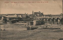 Cordoba - Vista general de Cordoba y la ribera desde el Campo de la Verdad Postcard