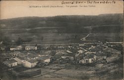 Autigny-le-GRAND (Haute-Marne). Vue generale - Les deux Viaducs Postcard