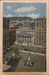 Bank of Montreal, Place D'Armes, Montreal, Canada Misc. Canada Postcard Postcard Postcard