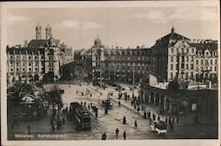 Munchen. Karlstorrandel Postcard
