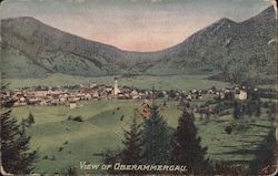 View of Oberammergau Postcard